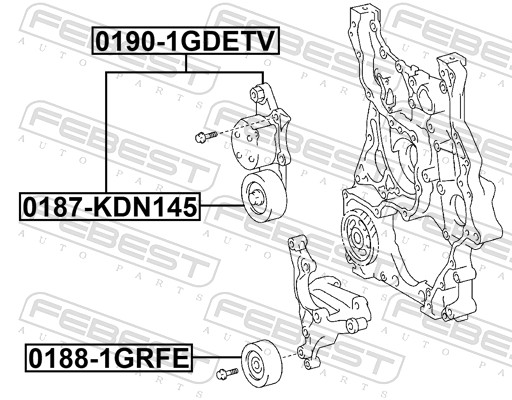 FEBEST Remstrammer, kilerem 01901gdetv for TOYOTA