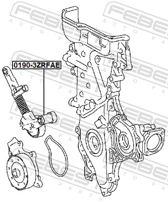 FEBEST Remstrammer, kilerem 0190-3ZRFAE for TOYOTA