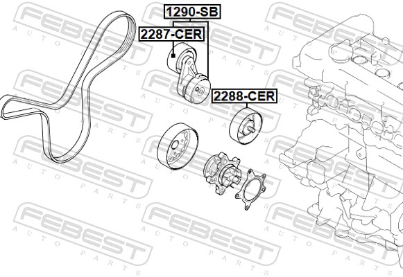 FEBEST Remstrammer, kilerem 1290-SB for HYUNDAI