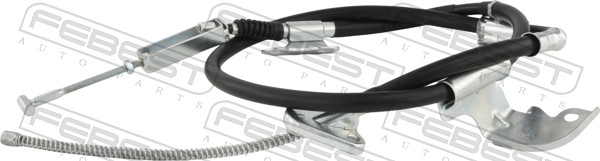 FEBEST Håndbremsekabel 01100gun126rh bagved til højre for TOYOTA