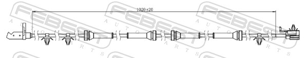FEBEST ABS Sensor 02606002 bagaksel for NISSAN RENAULT