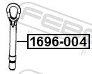 FEBEST Slæbekrog 1696004 for MERCEDES-BENZ