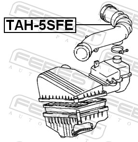 FEBEST Slange, luftforsyning TAH-5SFE for TOYOTA