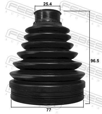 FEBEST Drivaksel Manchet 1215P-DN8LH gearkasse-monteret for HYUNDAI