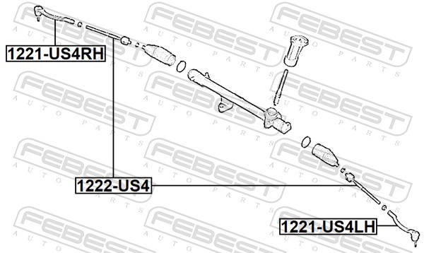 FEBEST Styrestang, inderste 1222-US4 foraksel for HYUNDAI
