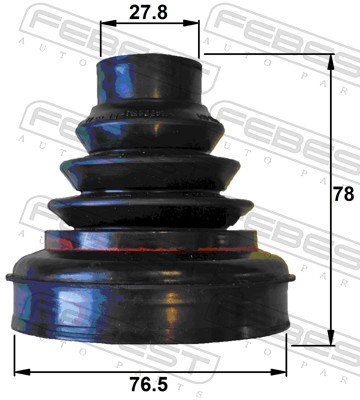 FEBEST Drivaksel Manchet 1915P-G20R gearkasse-monteret for BMW