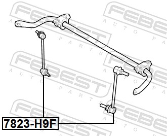 FEBEST Stang/led, stabilisator 7823-H9F foraksel for HONGQI