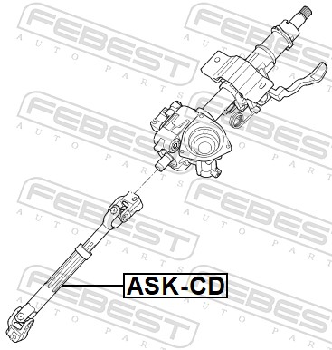 FEBEST Styringsaksel ASK-CD for HYUNDAI