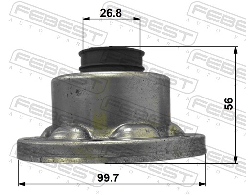 FEBEST Drivaksel Manchet 1715-FYSA bagaksel for PORSCHE VAG