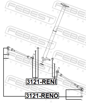 FEBEST 3121-RENI foraksel for HONDA