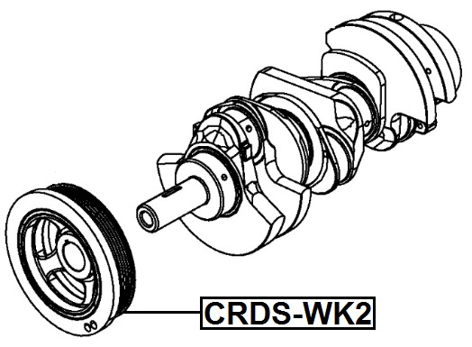 FEBEST Remskive, krumtapaksel CRDS-WK2 for CHRYSLER