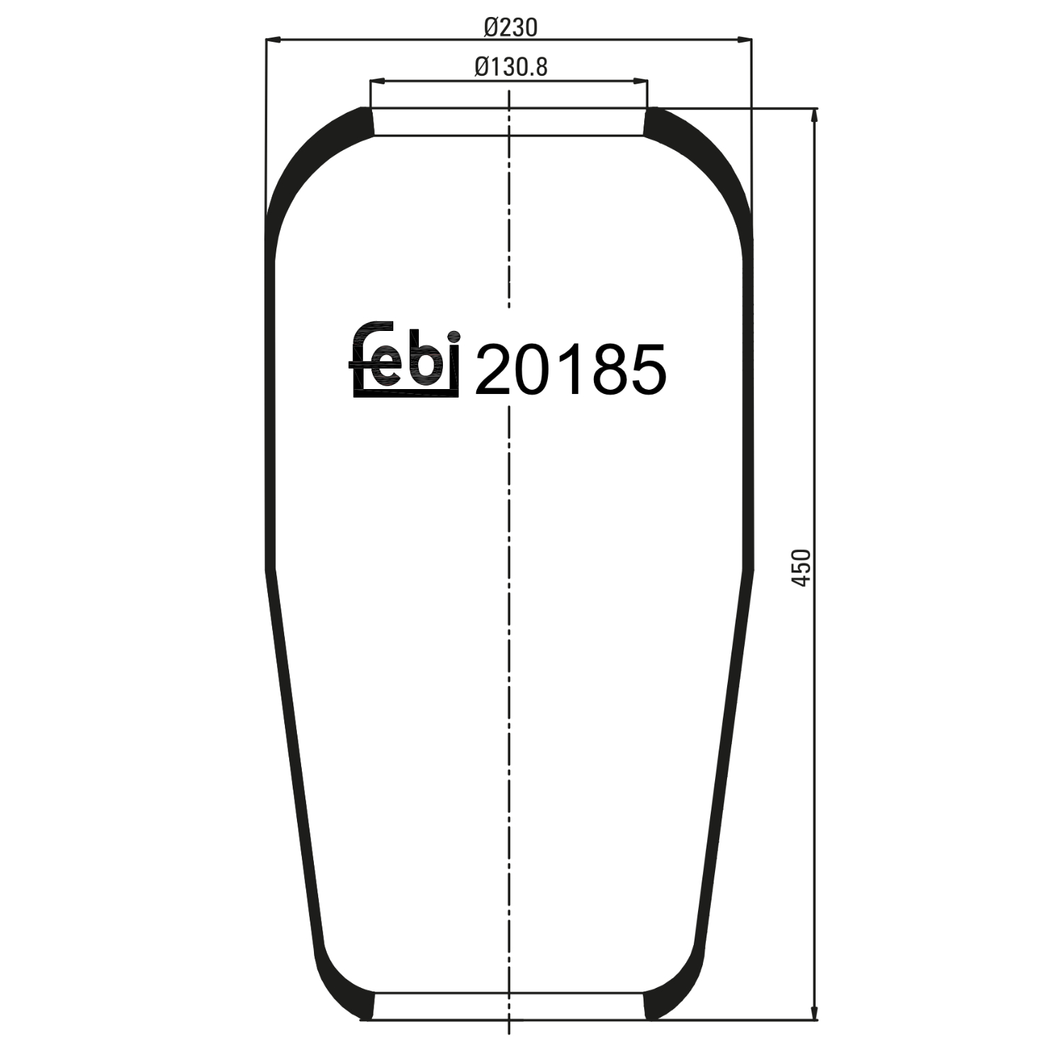 FEBI BILSTEIN 20185 131mm for IVECO MAN
