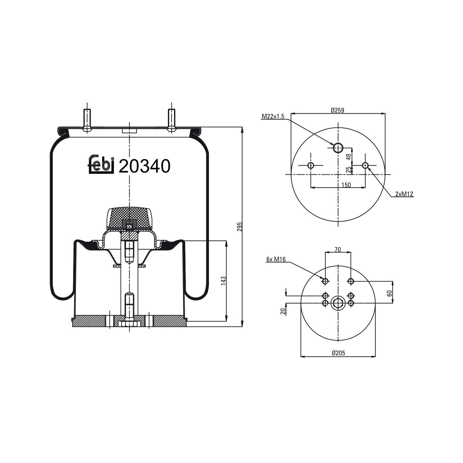 FEBI BILSTEIN 20340 259mm