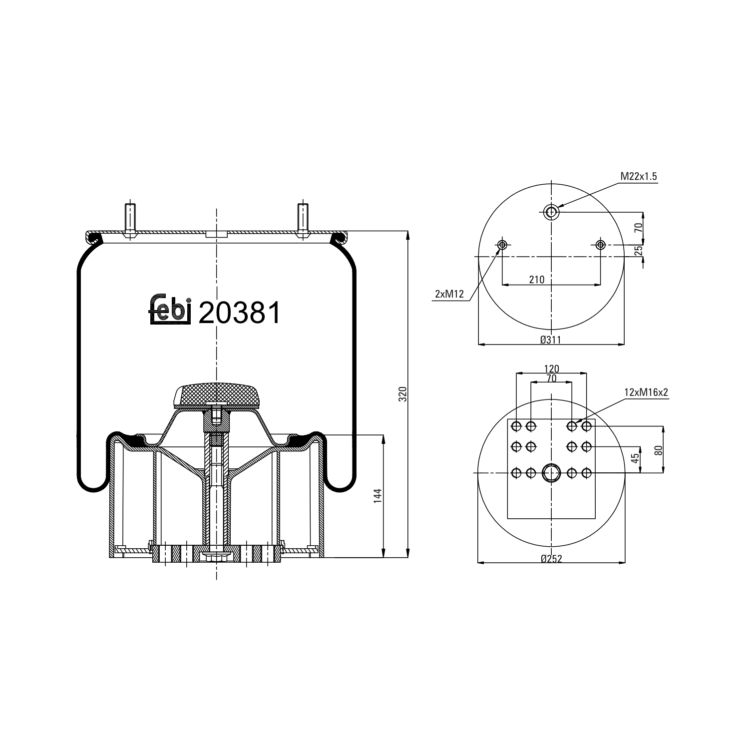 FEBI BILSTEIN 20381 311mm