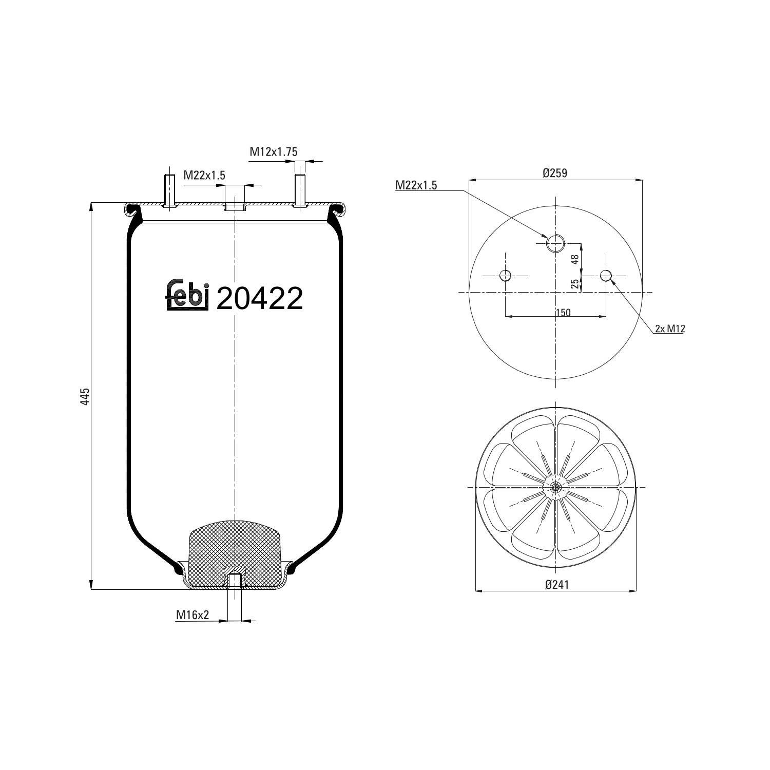 FEBI BILSTEIN 20422 119mm