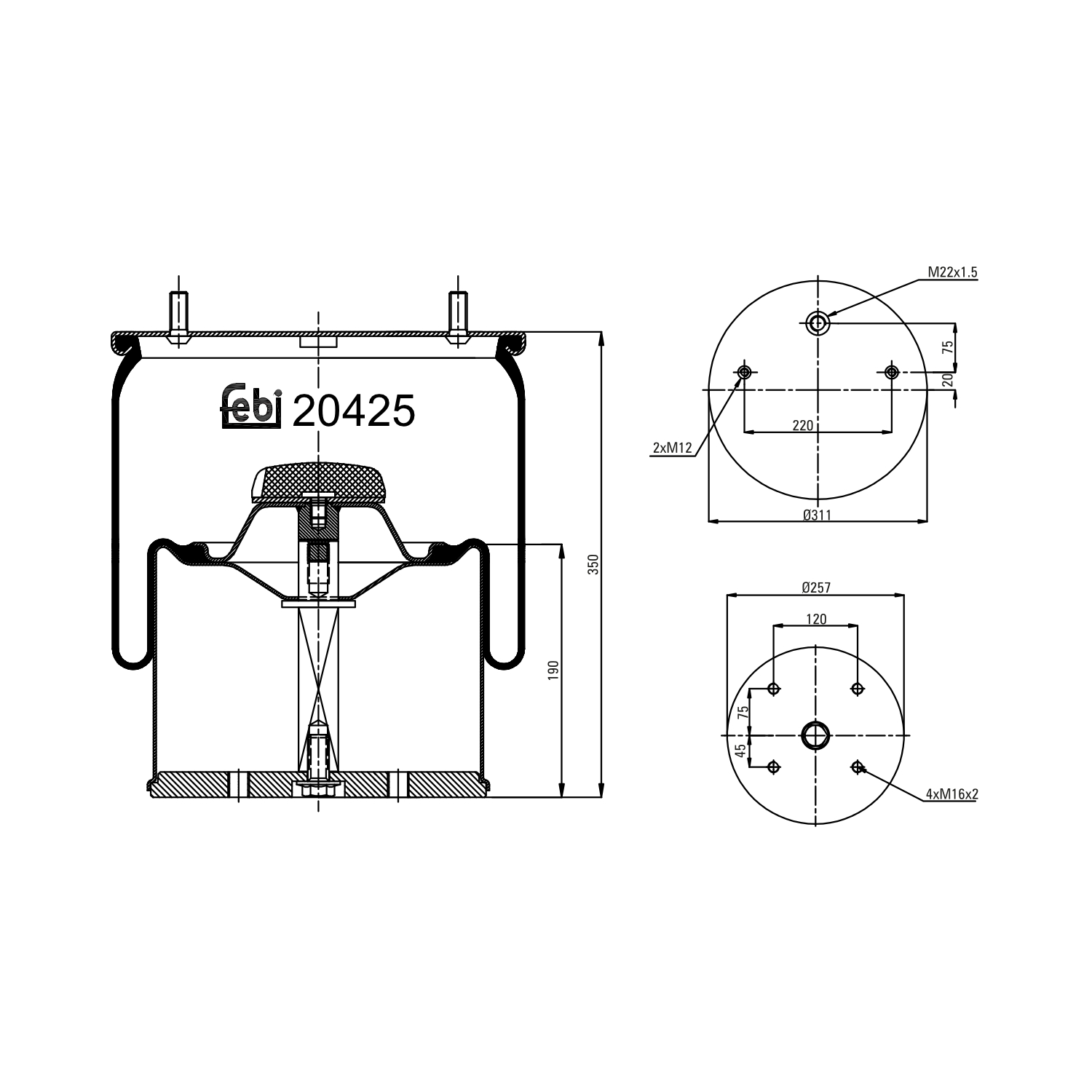 FEBI BILSTEIN 20425 311mm