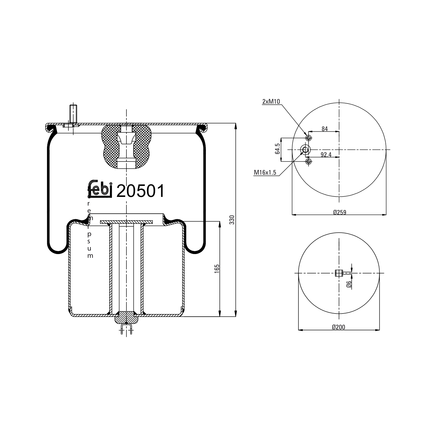 FEBI BILSTEIN 20501 for VOLVO