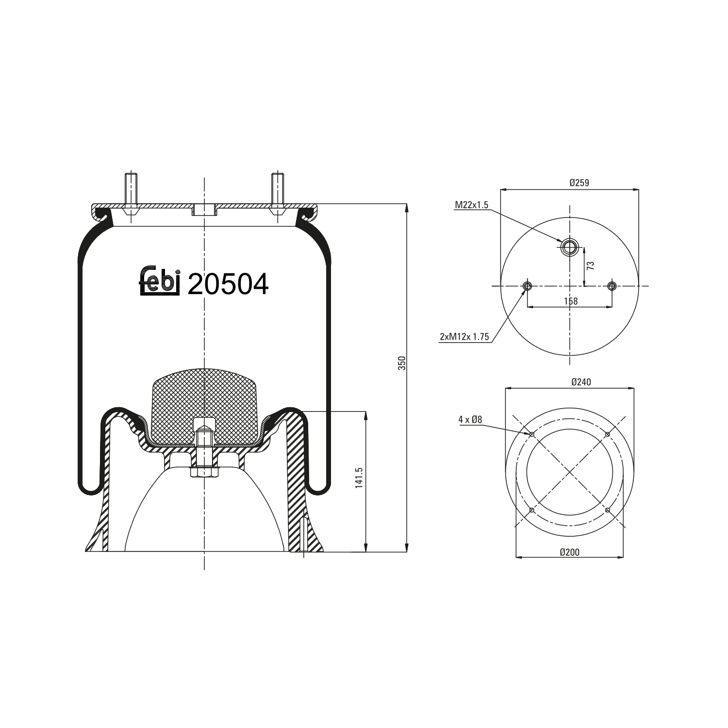 FEBI BILSTEIN 20504 258mm