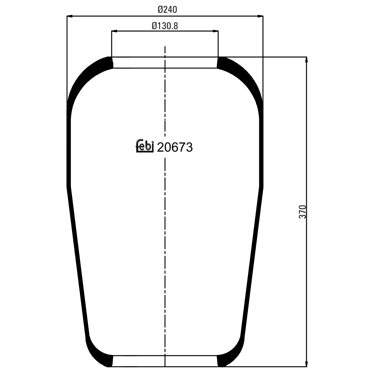 FEBI BILSTEIN 20673 131mm for DAF VOLVO MERCEDES-BENZ