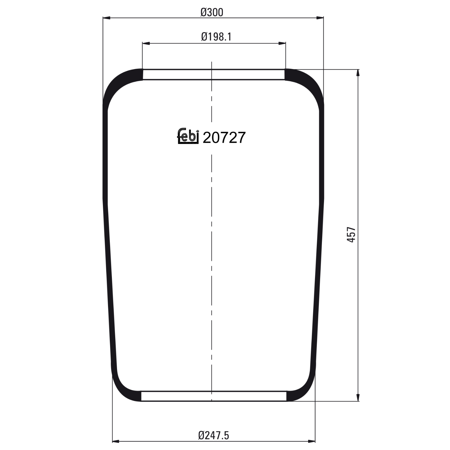 FEBI BILSTEIN 20727 248mm for DAF VOLVO MERCEDES-BENZ MAN