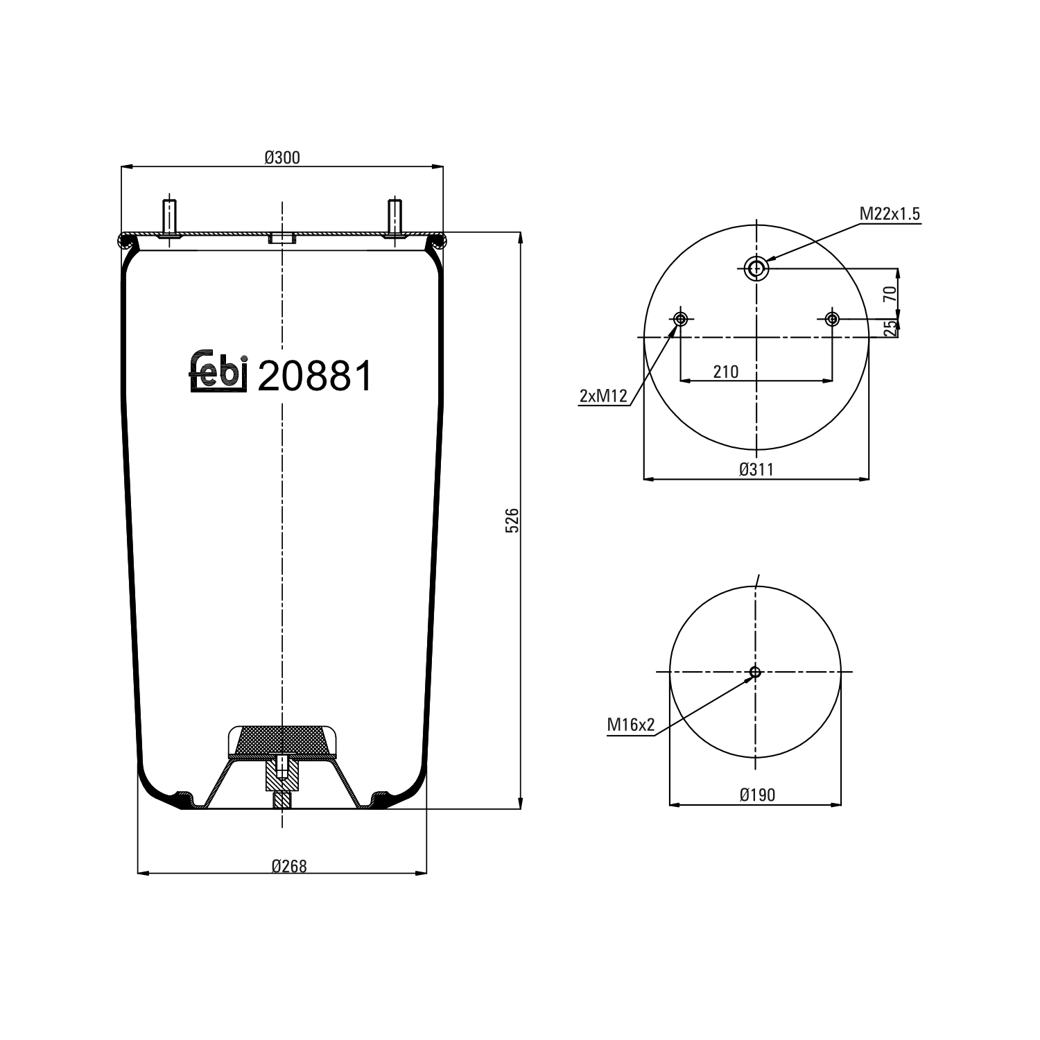 FEBI BILSTEIN 20881 310mm