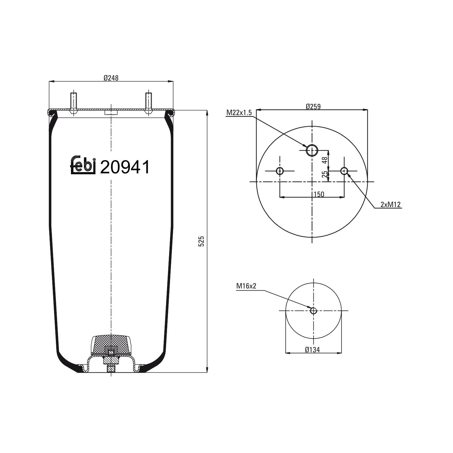 FEBI BILSTEIN 20941 260mm