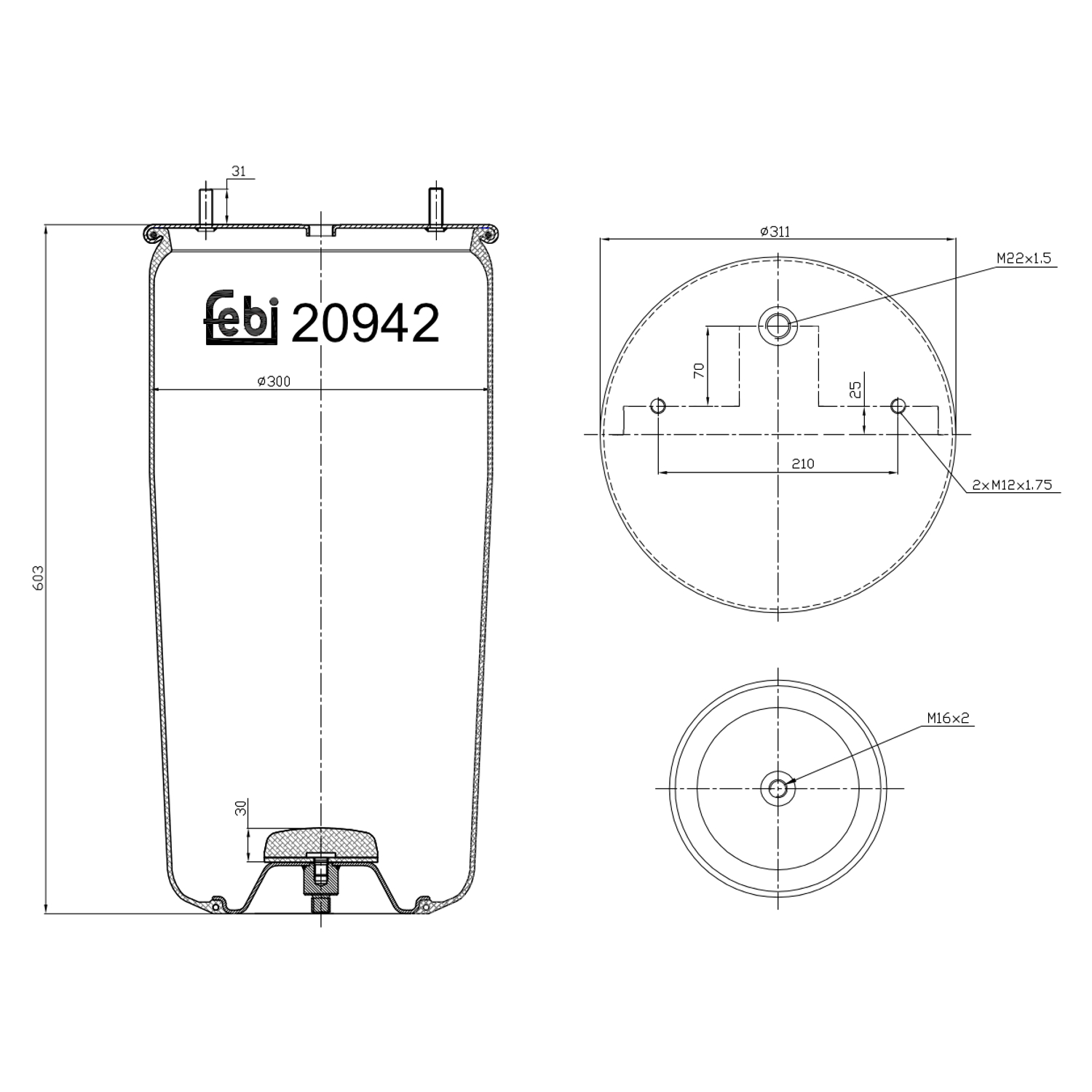 FEBI BILSTEIN 20942 190mm