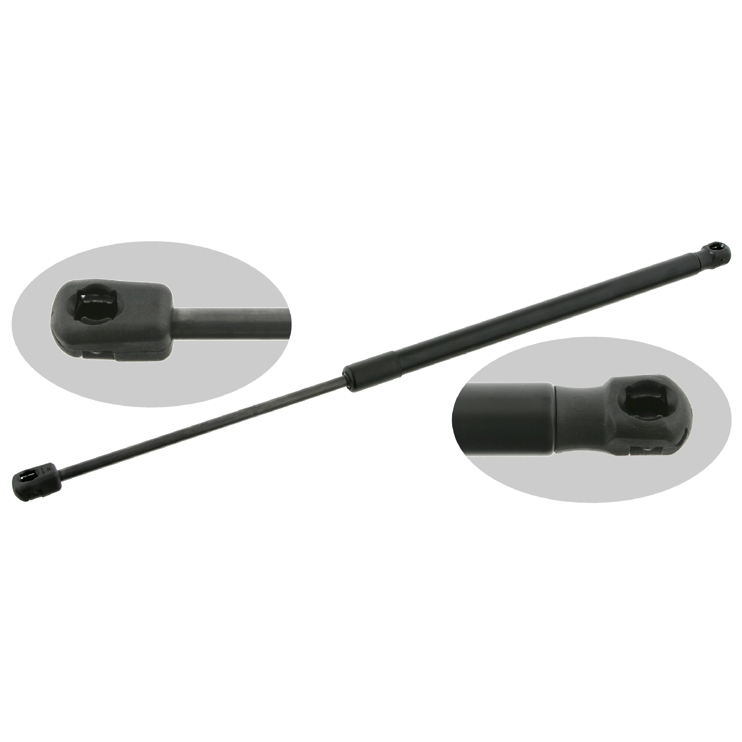 FEBI BILSTEIN Gasfjeder, motorhjelm 27663 på begge sider for VW