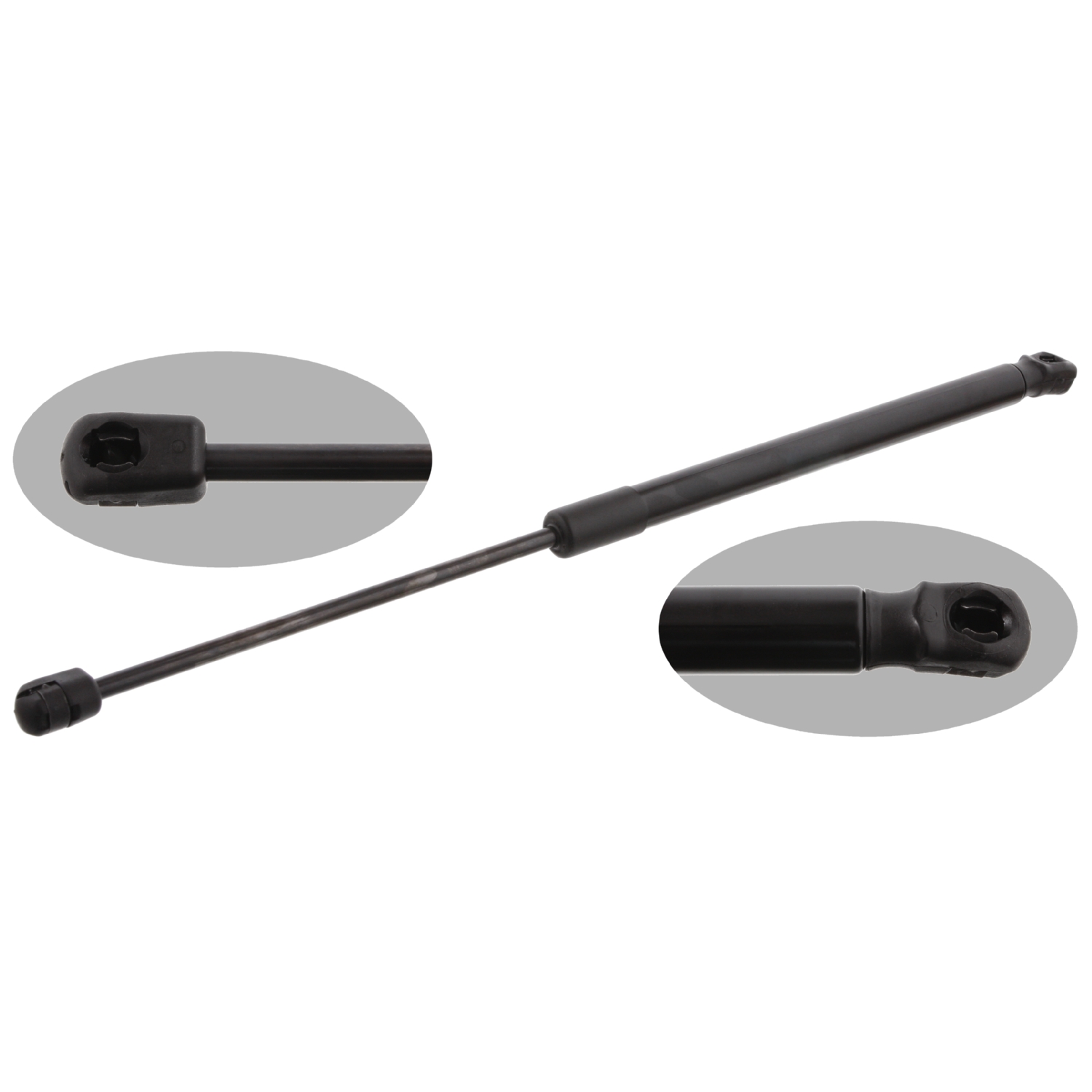 FEBI BILSTEIN Gasfjeder, motorhjelm 31639 på begge sider for AUDI