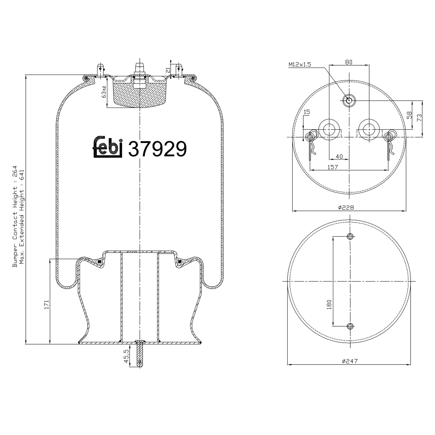 FEBI BILSTEIN 37929 foraksel 247mm