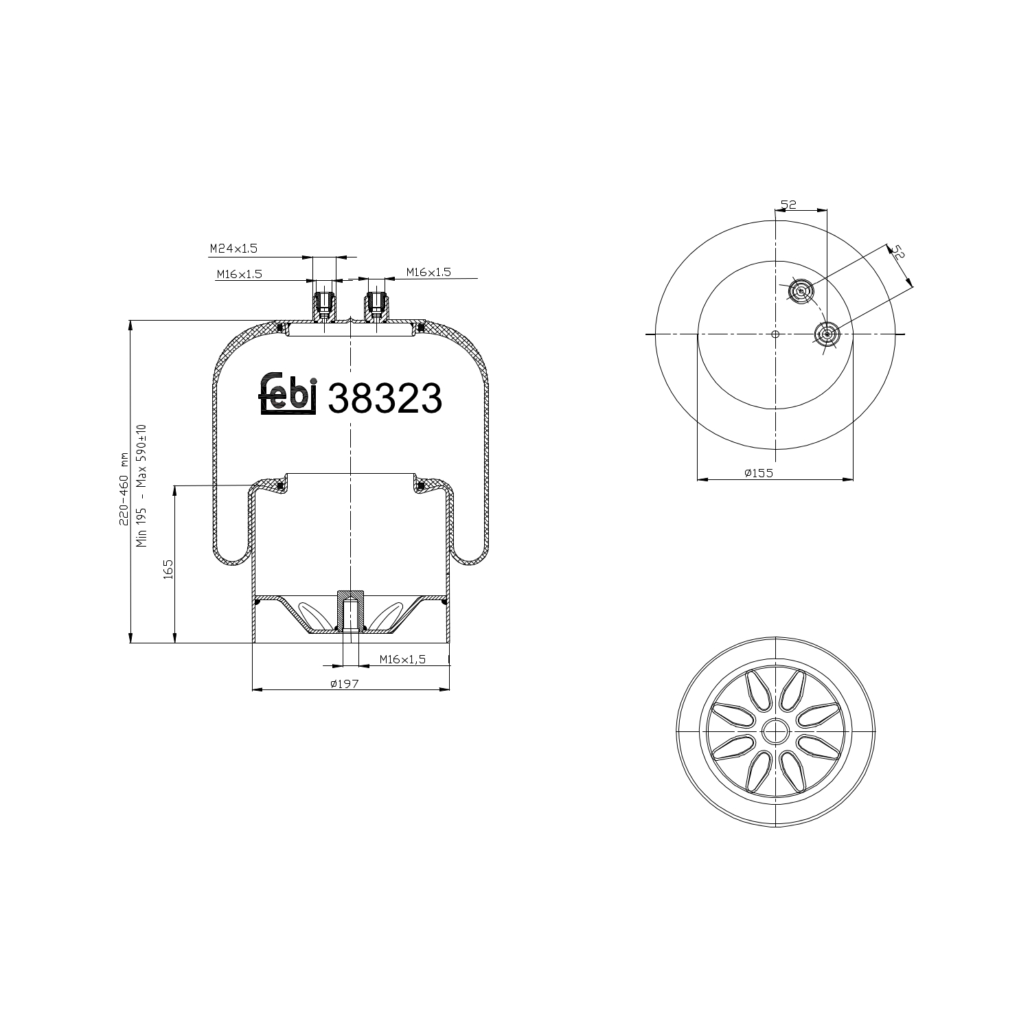 FEBI BILSTEIN 38323 190mm for MERCEDES-BENZ