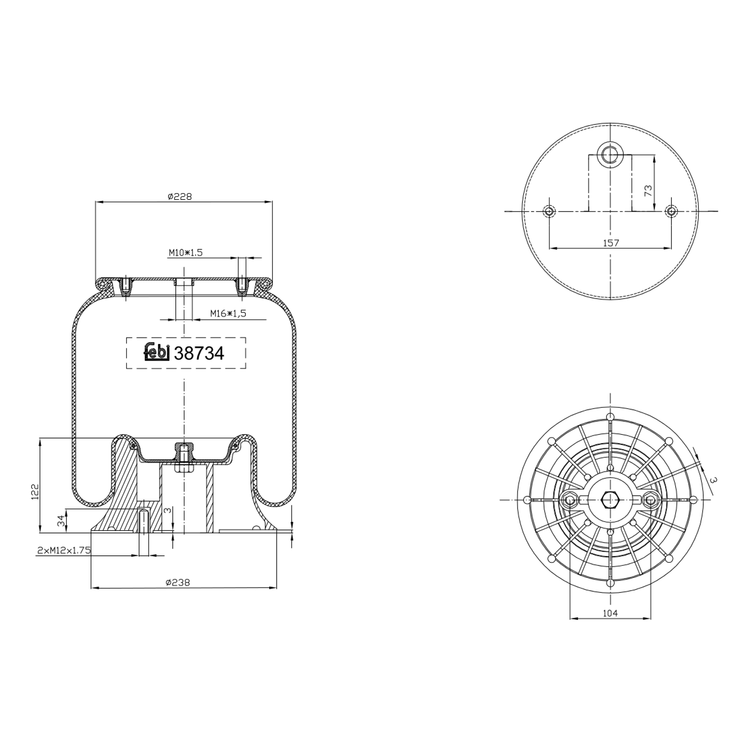 FEBI BILSTEIN 38734 Bagaksel højre
