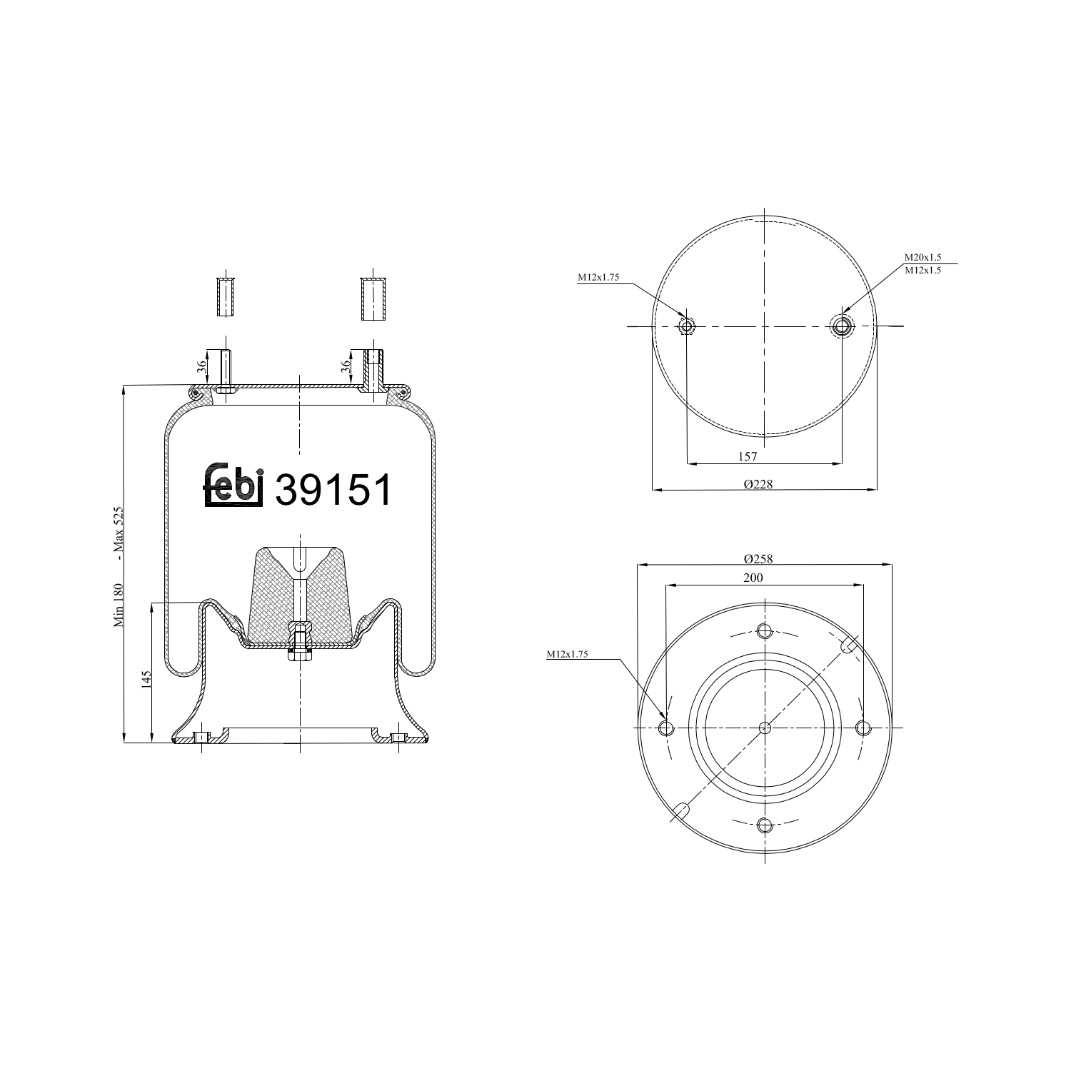 FEBI BILSTEIN 39151 258mm