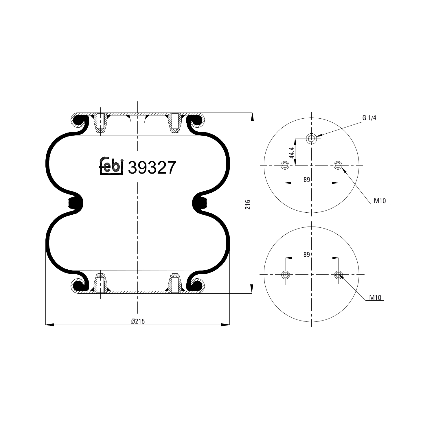 FEBI BILSTEIN 39327 215mm