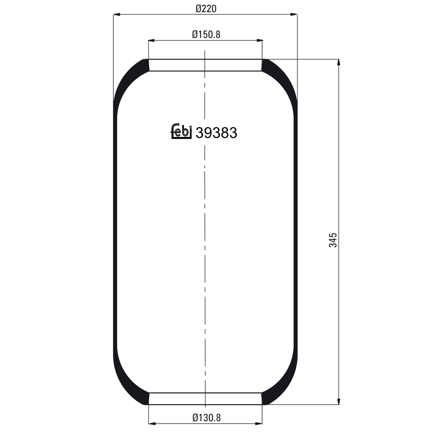 FEBI BILSTEIN 39383 150mm for VOLVO