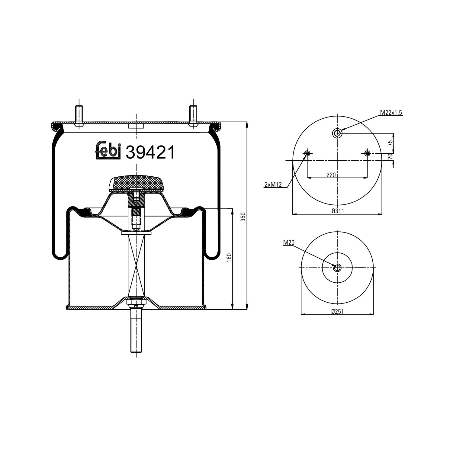 FEBI BILSTEIN 39421 258mm