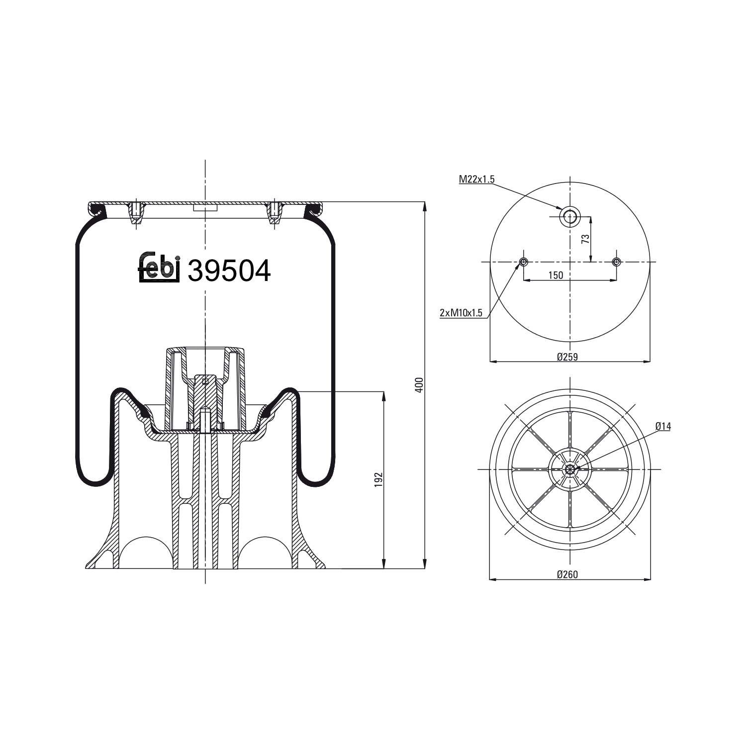 FEBI BILSTEIN 39504 260mm