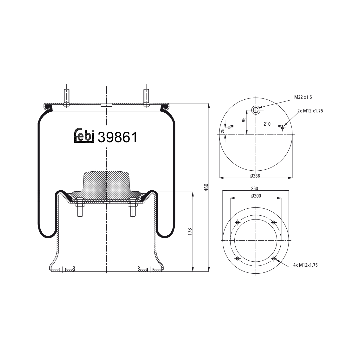 FEBI BILSTEIN 39861 286mm