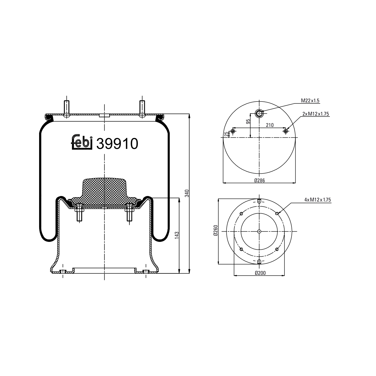 FEBI BILSTEIN 39910 200mm