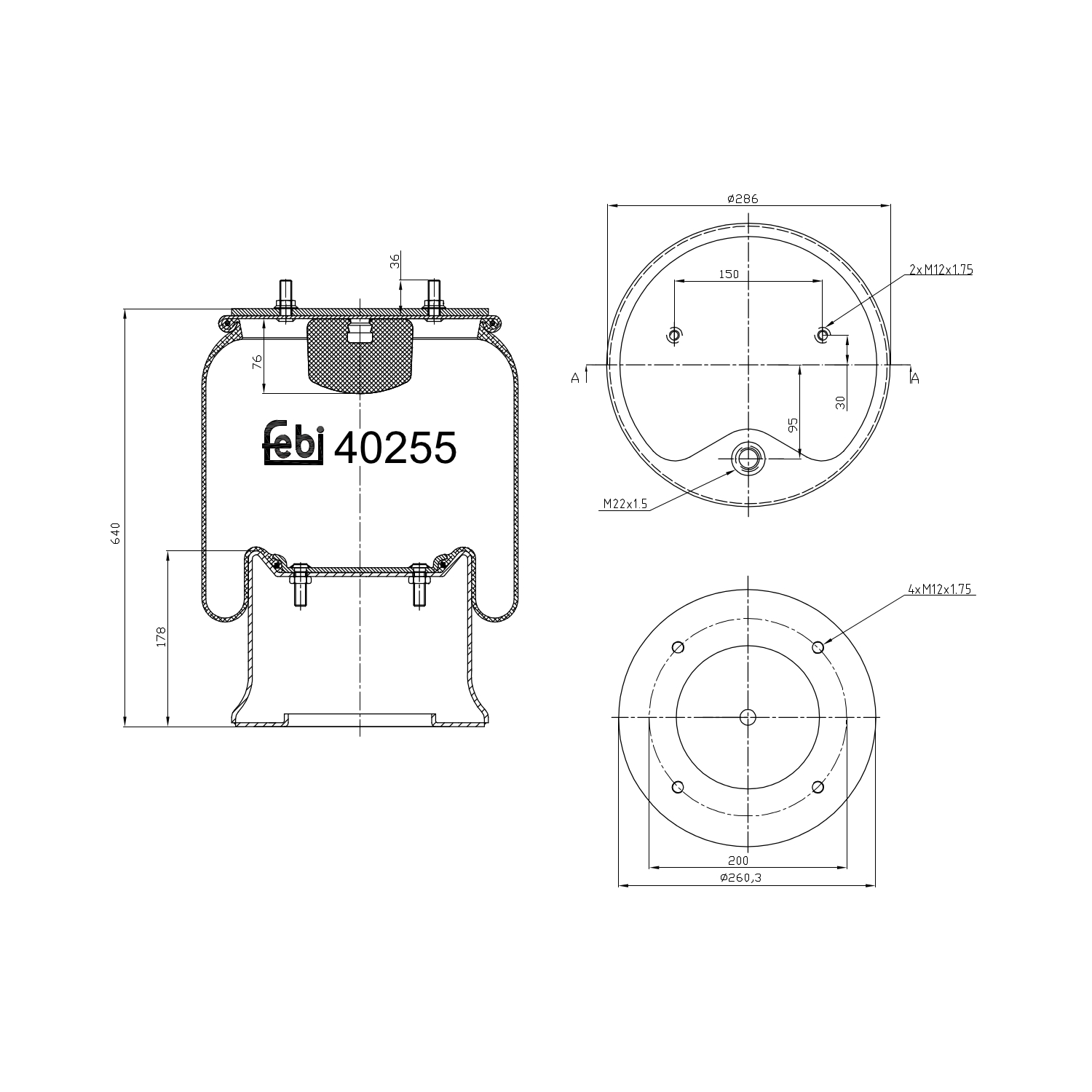 FEBI BILSTEIN 40255 286mm