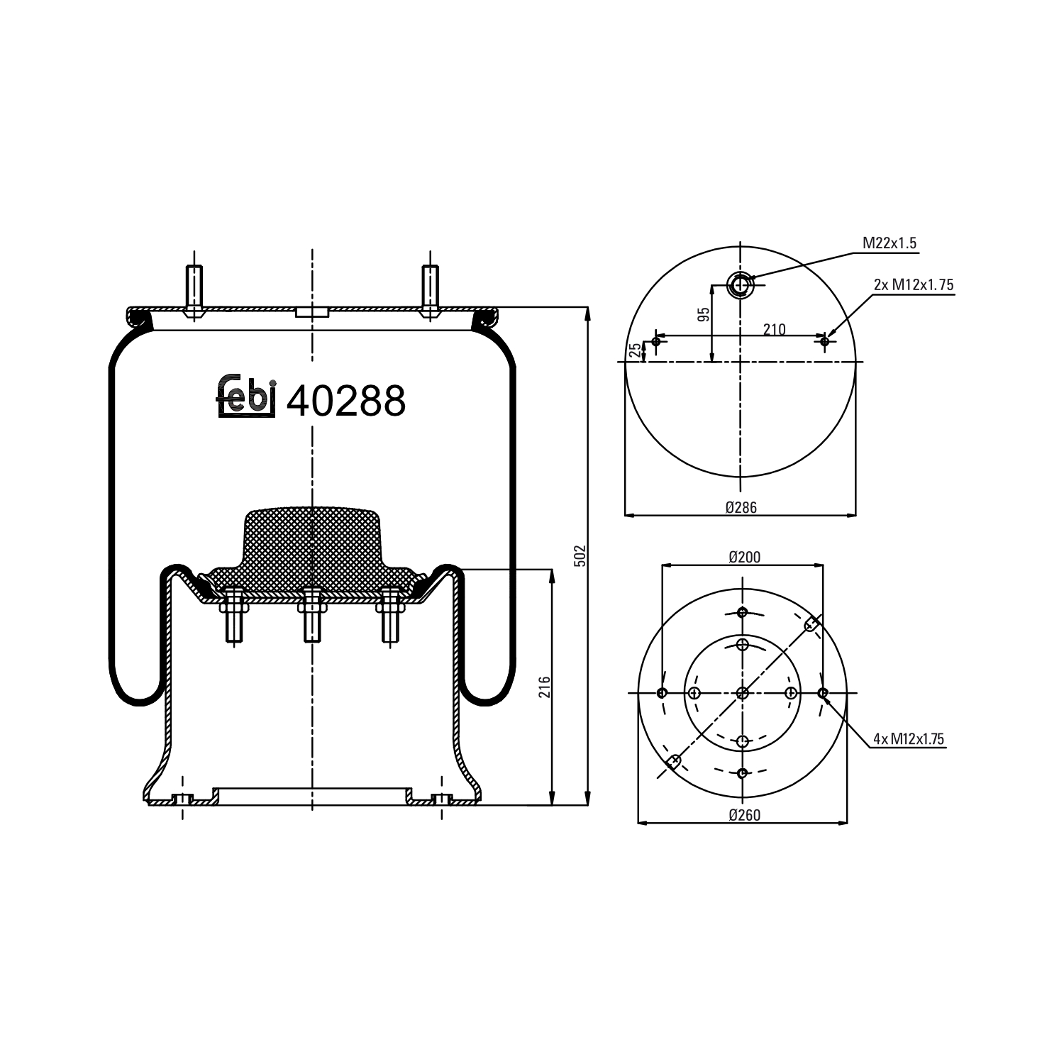FEBI BILSTEIN 40288 260mm