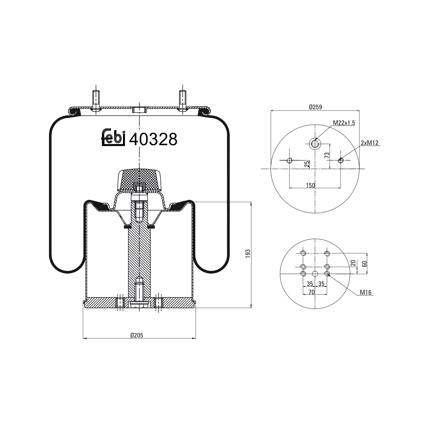 FEBI BILSTEIN 40328 260mm