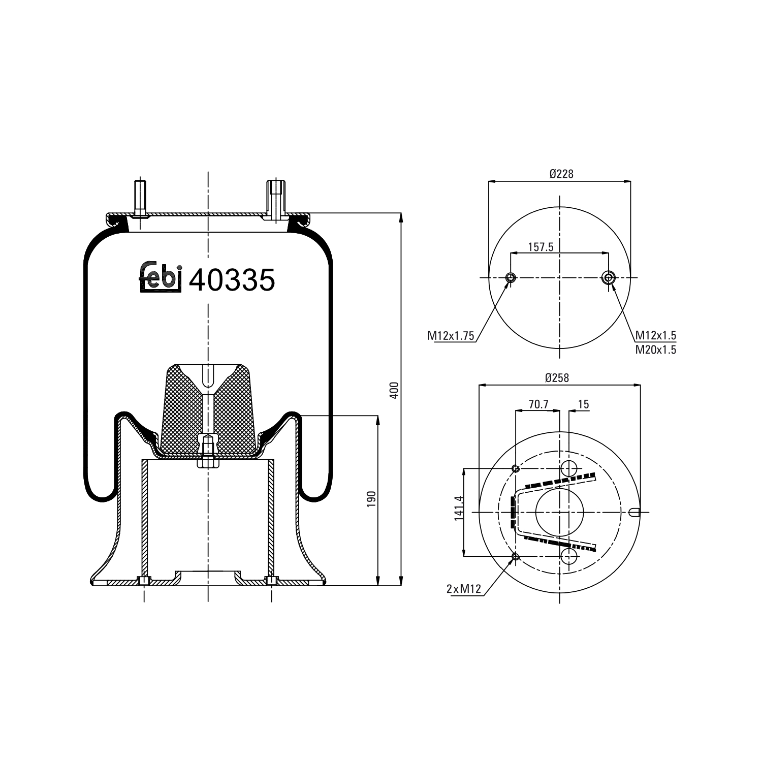 FEBI BILSTEIN 40335 258mm