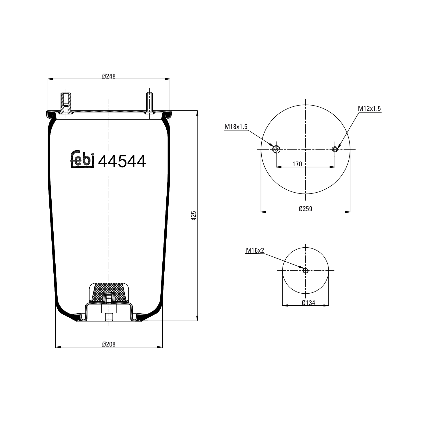 FEBI BILSTEIN 44544 134mm