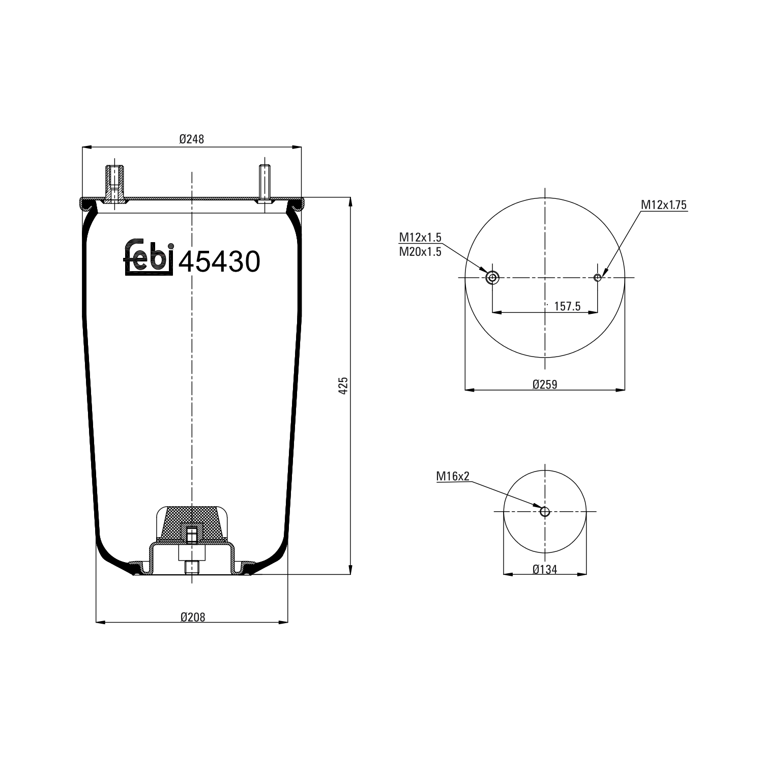 FEBI BILSTEIN 45430 134mm