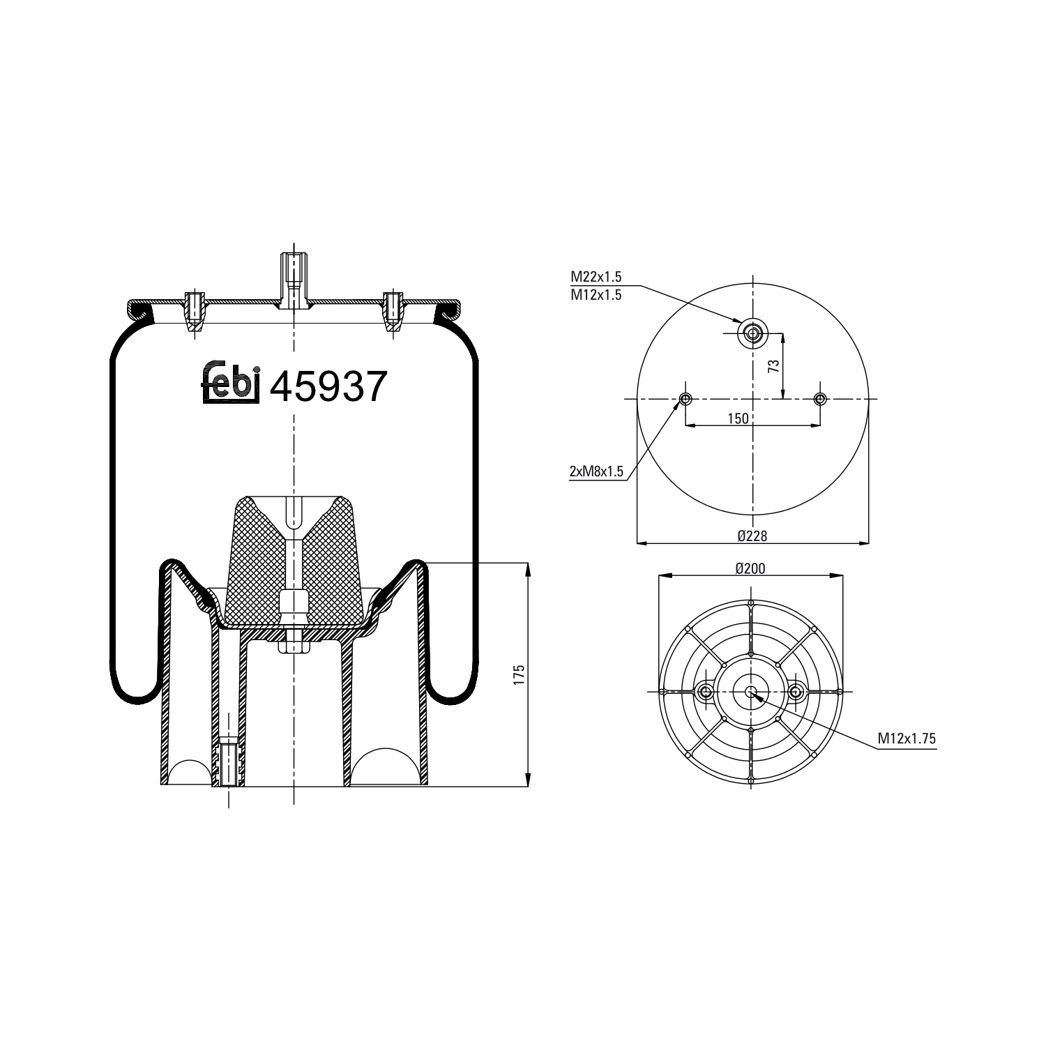 FEBI BILSTEIN 45937 200mm