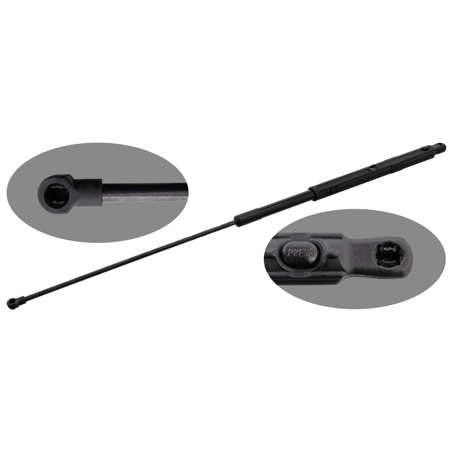 FEBI BILSTEIN Gasfjeder, motorhjelm 47092 højre for PEUGEOT