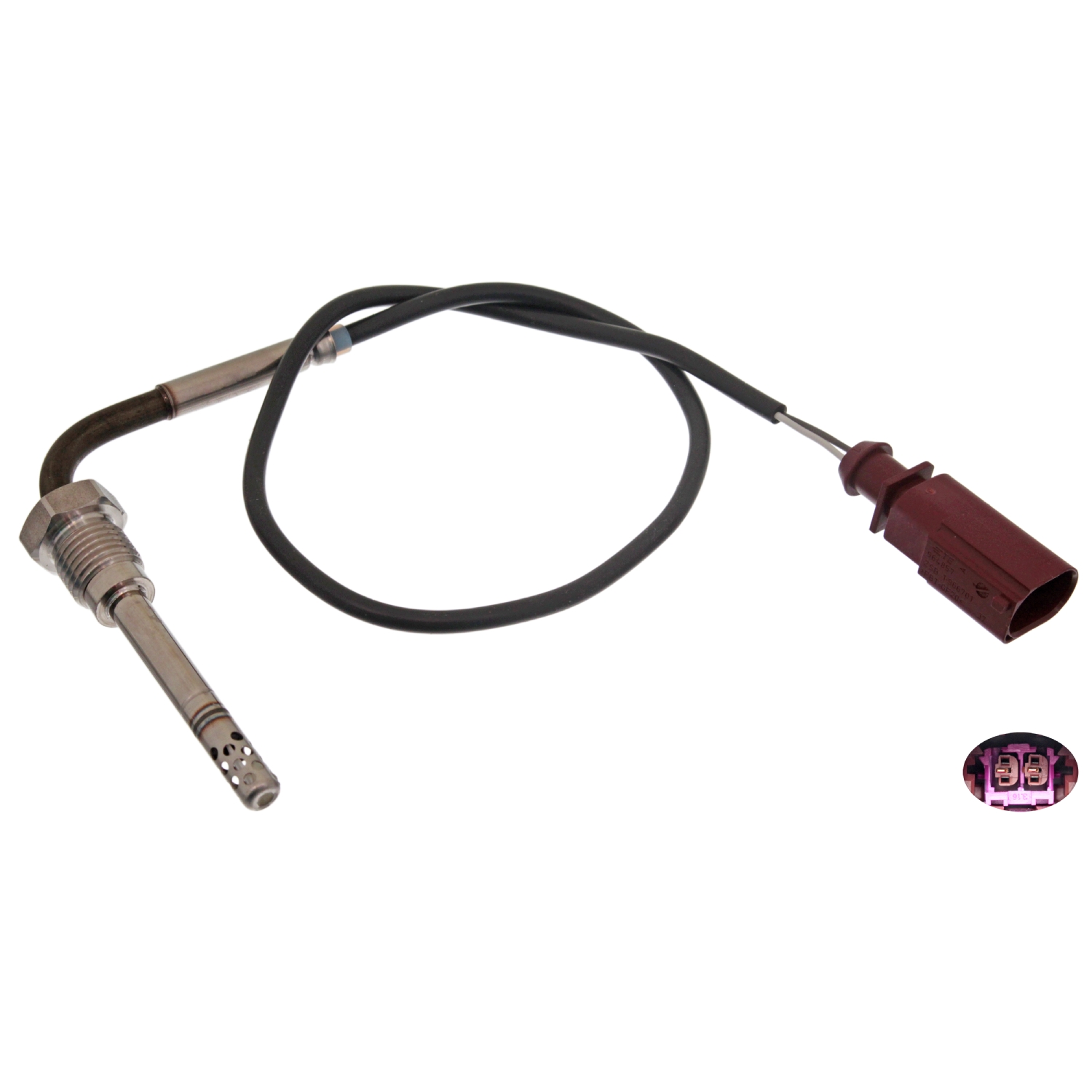FEBI BILSTEIN Sensor, udstødningsgastemperatur 49294 foran partikelfilter for VW