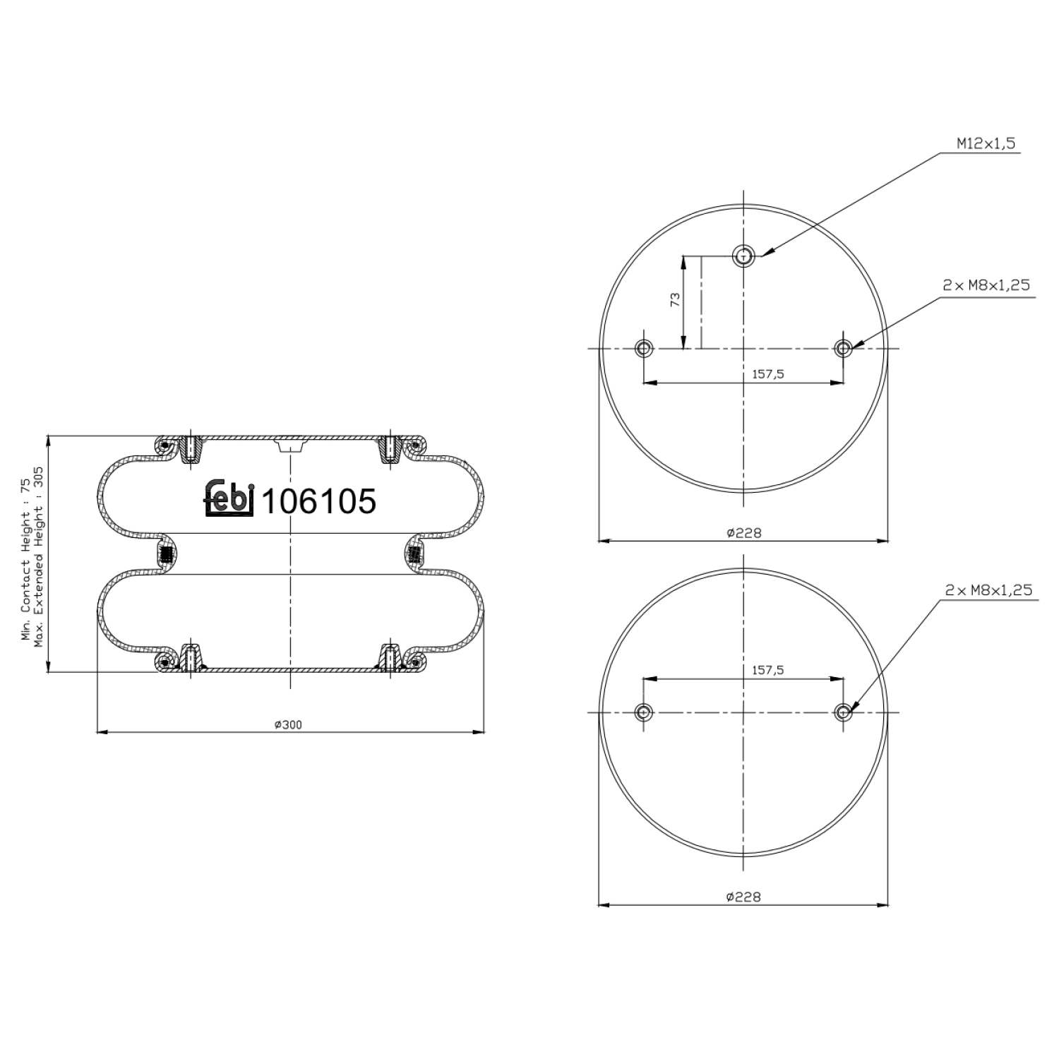 FEBI BILSTEIN 106105 226mm