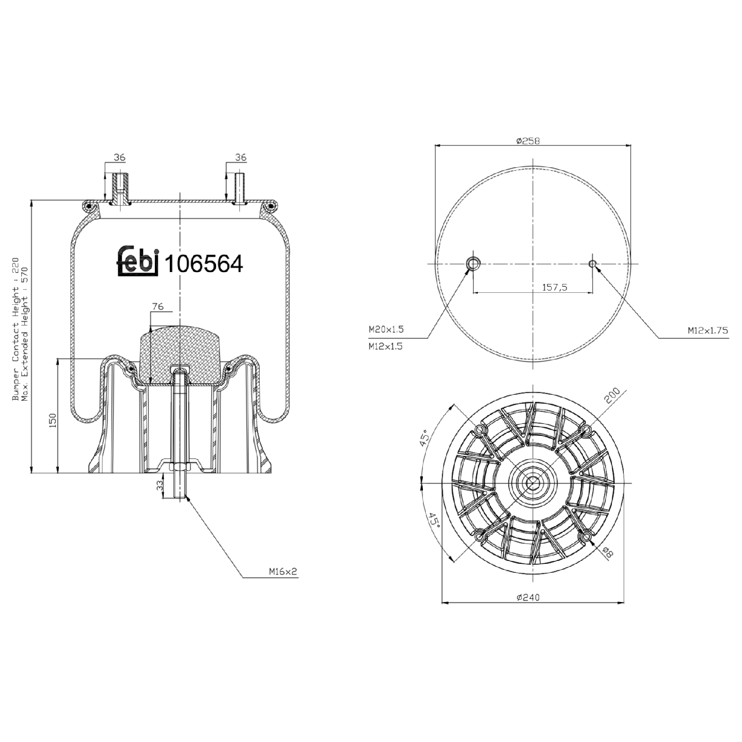 FEBI BILSTEIN 106564 240mm